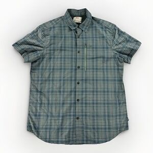 Fjallraven Abisko Hike Shirt Mens XL Plaid Short Sleeve Hiking Outdoor